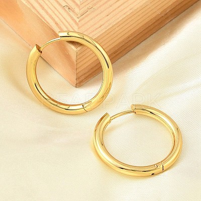 PVD Vacuum Plating 304 Stainless Steel Huggie Hoop Earrings for Women EJEW-F280-07I-G-1
