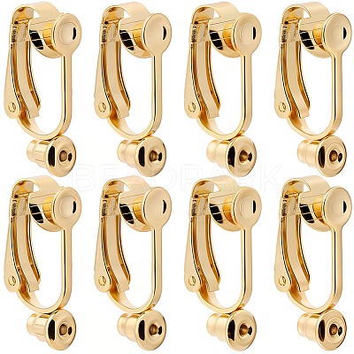 20Pcs 304 Stainless Steel Clip-on Earring Converters Findings STAS-SC0021-49-1