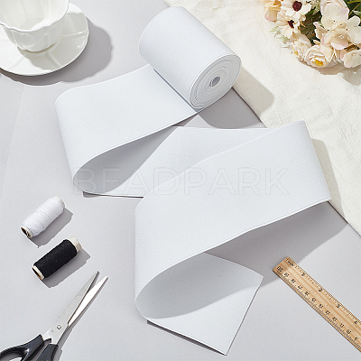 4M Flat Polyester Elastic Wide Band for Clothes Sewing OCOR-WH0090-053B-1