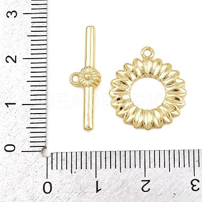 Brass Toggle Clasps KK-G548-34C-G-1