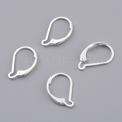Brass Leverback Earring Findings KK-Z007-27S-1