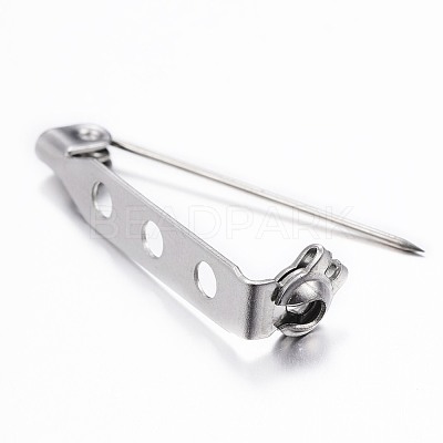 Tarnish Resistant 304 Stainless Steel Brooch Findings Sets X-STAS-G137-52P-1
