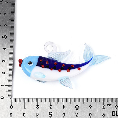 Handmade Lampwork Big Pendants LAMP-T025-04A-1