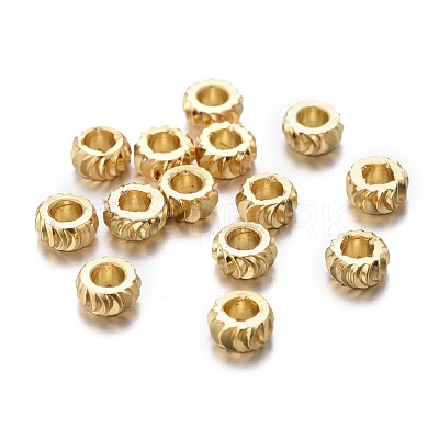 Brass Spacer Beads KK-K249-03B-G-1