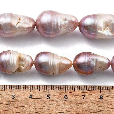 Natural Nucleated Pearl Beads Strands PEAR-B004-15D-02D-1