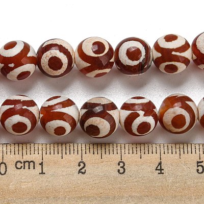 Tibetan Style dZi Beads Strands G-P526-D08-02-1