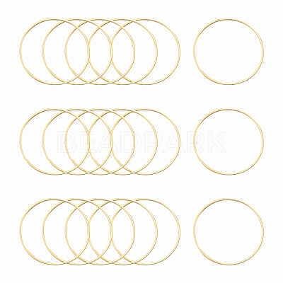 Brass Linking Rings X-KK-Y003-03L-G-1
