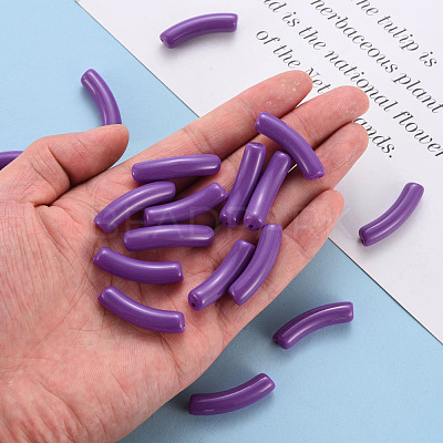 Opaque Acrylic Beads MACR-S372-002B-S016-1