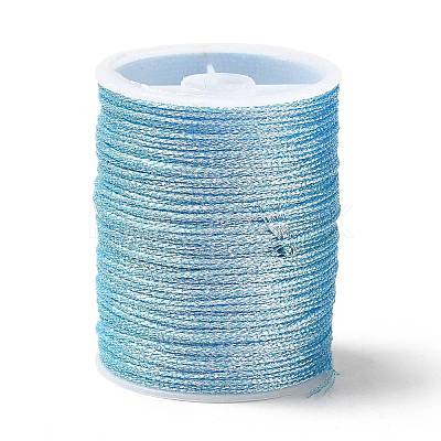 12 Rolls 12 Colors 6-Ply Polyester Metallic Embroidery Thread OCOR-L046-01B-1