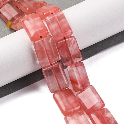 Cherry Quartz Glass Beads Strands G-L605-E02-01-1