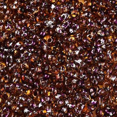 Picasso Spray Painted Glass Seed Beads SEED-T006-04-5-1