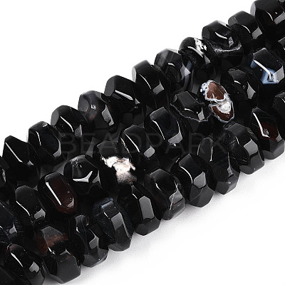 Natural Agate Beads Strands G-N356-01A-01-1
