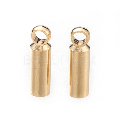 Brass Cord Ends KK-H759-40A-G-1
