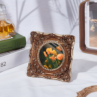 Retro Resin Photo Frame Stand DJEW-SP0001-57A-1