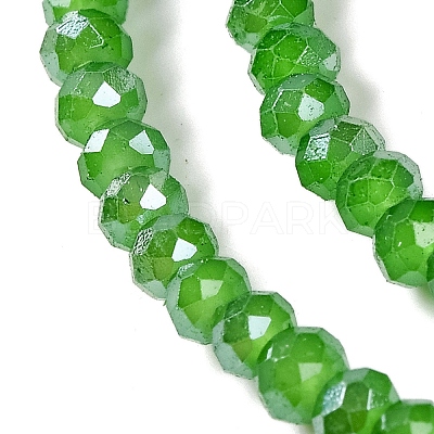 Baking Electroplate Glass Beads Strands DGLA-A039-J4mm-B11-1