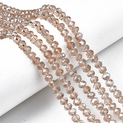 Electroplate Glass Beads Strands EGLA-A034-T2mm-B24-1