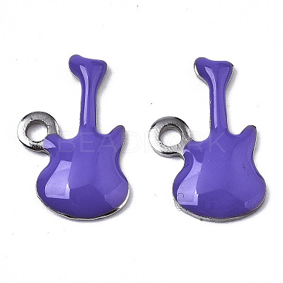 201 Stainless Steel Enamel Charms LS-STAS-N088-15C-1