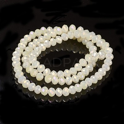 Electroplate Glass Beads Strands EGLA-A034-J6mm-T07-1