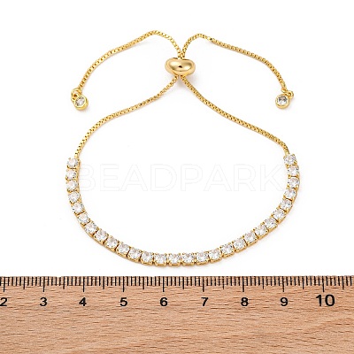 Adjustable Brass Micro Pave Cubic Zirconia Bracelets LS-BJEW-G588-01G-1