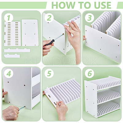 45-Grid Wooden Cell Phone Storage Box CON-WH0115-04-1