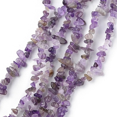 Natural Amethyst Beads Strands G-G0003-B14-1
