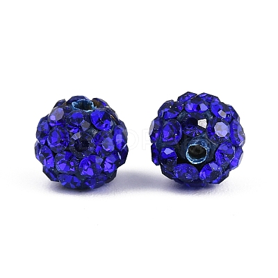 Grade A Rhinestone Pave Disco Ball Beads RB-Q100-9-1