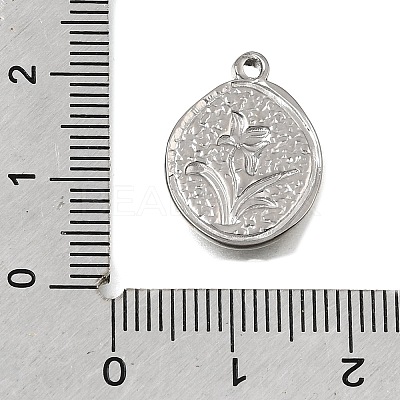 304 Stainless Steel Pendants STAS-K322-26B-P-1