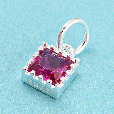 925 Sterling Silver Birthstone Charms STER-G035-01A-01-1