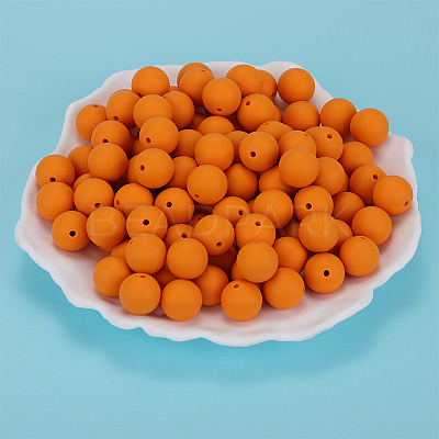 Round Silicone Focal Beads SI-JX0046A-97-1