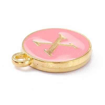 Golden Plated Alloy Enamel Charms ENAM-Q437-14X-1
