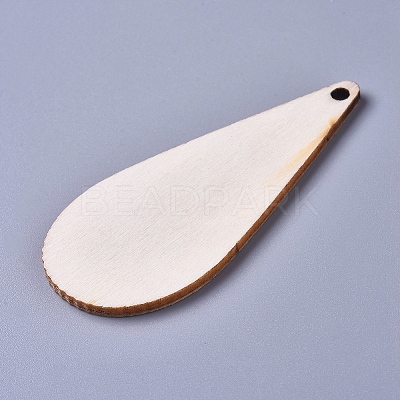 Unfinished Blank Poplar Wood Big Pendants LS-WOOD-D021-13-1