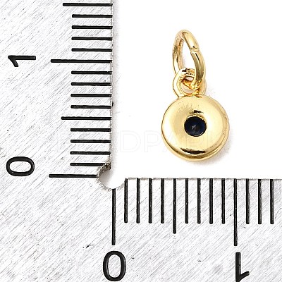 Brass Cubic Zirconia Charms KK-G554-02B-02-1
