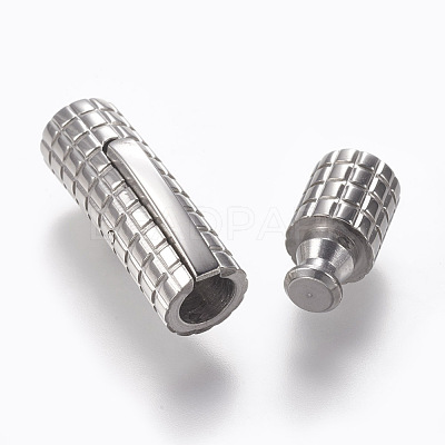 Tarnish Resistant 304 Stainless Steel Bayonet Clasps STAS-O114-043B-P-1