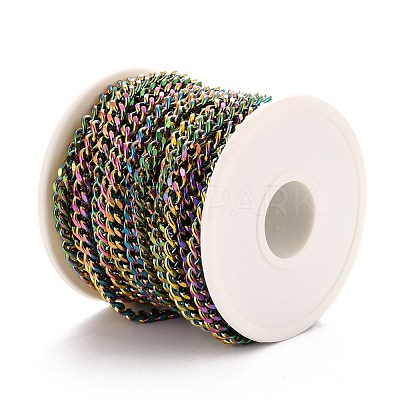 PVD Vacuum Plating 304 Stainless Steel Cuban Link Chains CHS-K016-03C-MC-1