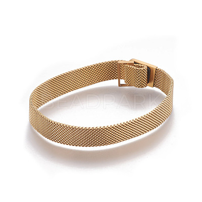 Iron Mesh Chain Bracelet Making MAK-E667-01G-1