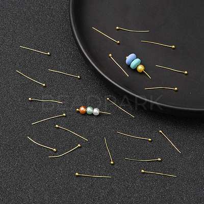 Brass Ball Head Pins X-KK-R020-04G-1