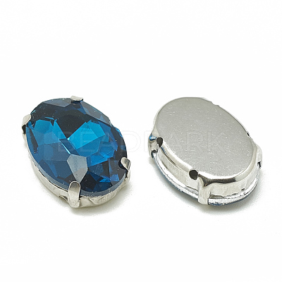 Sew on Rhinestone RGLA-T091-10x14mm-14P-1
