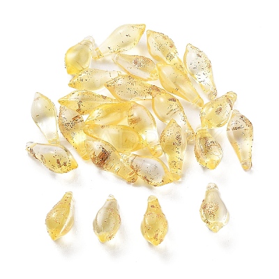 Handmade Gold Sand Lampwork Beads LAMP-M024-01B-1