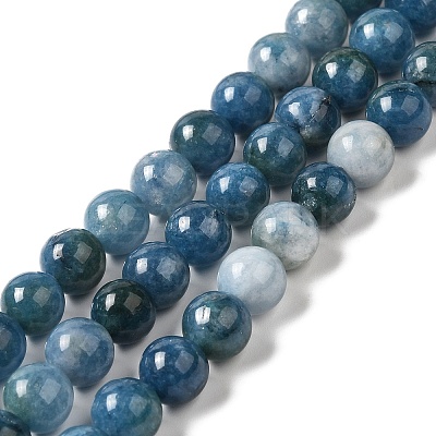 Natural Dyed White Jade Beads Strands G-M402-C03-02-1