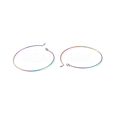 Ion Plating(IP) 316 Surgical Stainless Steel Hoop Earrings Findings STAS-F149-32M-B-1
