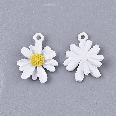 Spray Painted Alloy Pendants X-PALLOY-N0147-04-1