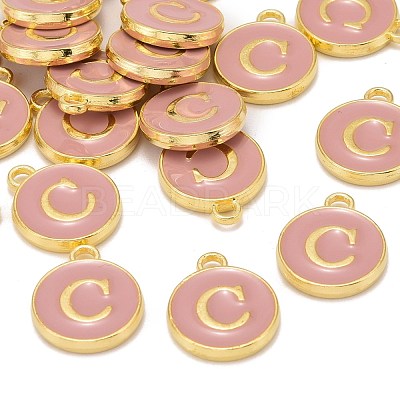 Golden Plated Alloy Enamel Charms X-ENAM-S118-07C-1