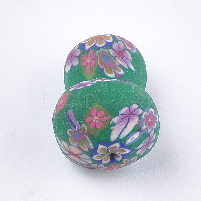 Handmade Polymer Clay Beads X-CLAY-T017-12-1