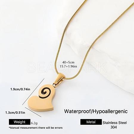 304 Stainless Steel Pendant Necklaces BF9945-6-1
