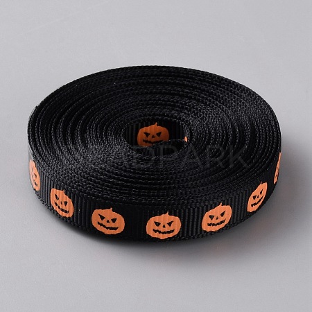 Halloween Polyester Ribbons OCOR-WH0120-29C-1