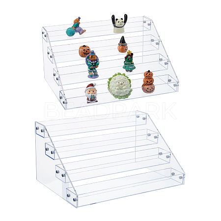 Transparent Acrylic 4 Layers Nail Polish Display Rack ODIS-FH00001-22-1
