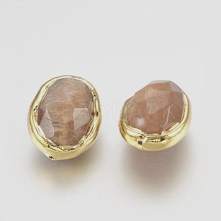 Natural Sunstone Beads G-P403-H01-G-1