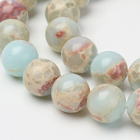 Synthetic Aqua Terra Jasper Beads Strands G-P237-02-4mm-1