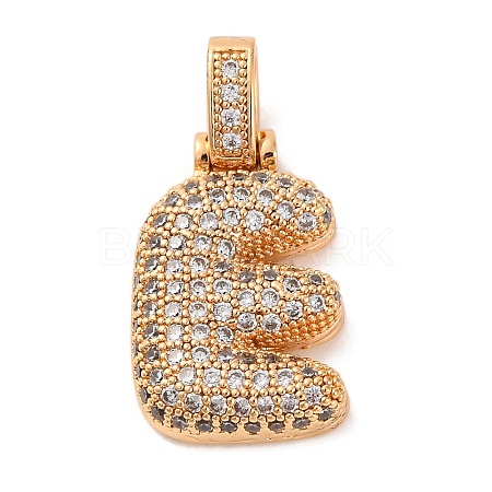Brass Micro Pave Cubic Zirconia Pendants KK-C076-29E-G01-1