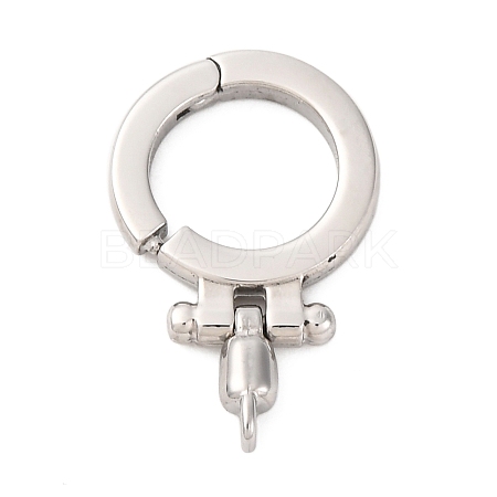 304 Stainless Steel Twister Clasps STAS-S187-01P-1